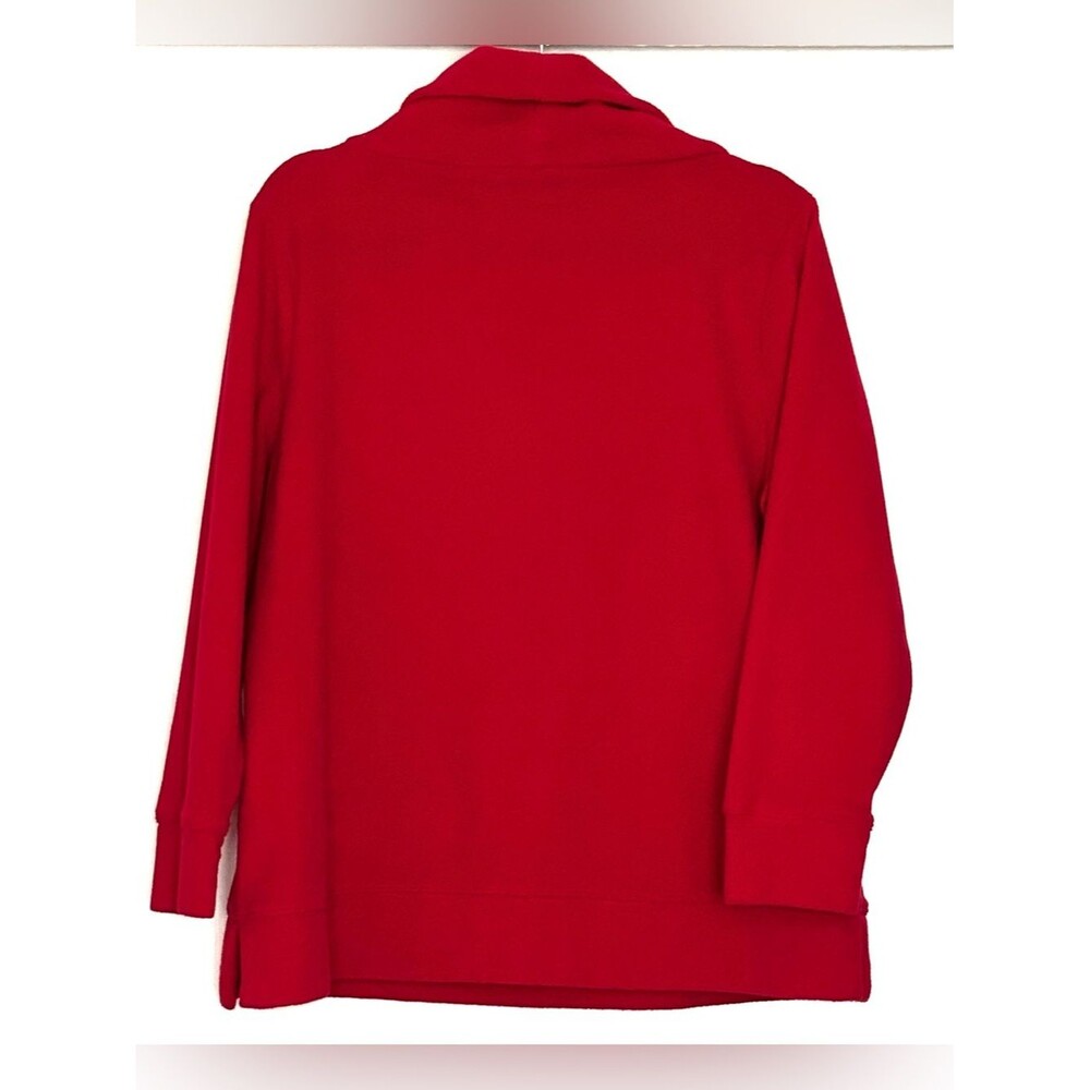 Talbots Microfleece Pullover Top Red Size 1XP - Picture 2 of 4